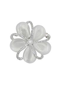 Firetti , Brosche »Schmuck Geschenk Ansteckschmuck Viola« , silberfarben , Elegante Brosche