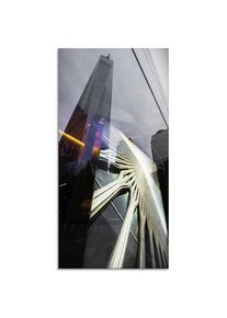 Glasbild »One World Trade Center«, Amerika, (1 St.), in verschiedenen Grössen , blau , Artland