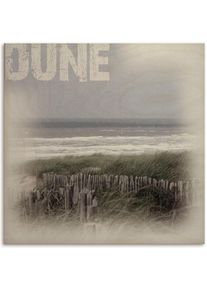 Holzbild »Düne«, (1 St.) , grau , Artland