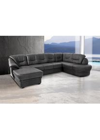 Sit & More Wohnlandschaft »Savoni U-Form«, wahlweise mit Bettfunktion , grau , sit&more