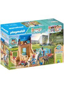 Playmobil , Konstruktions-Spielset »Amelia & Whisper mit Pferdebox (71353), Horses of Waterfall«, (117 St.), teilweise aus recyceltem Material , bunt