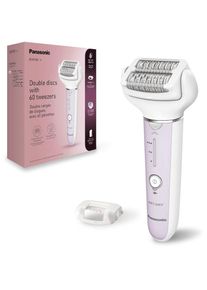 Panasonic , Epilierer »ES-EY30-V503«, 2 St. Aufsätze, 2-in-1 Nass-/Trocken-Epilierer , lila , Spa-Erlebnis für zu Hause – Dank der 2 mitgelieferten...