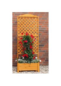Spalier »Romantica« mit Pflanzkasten, BxTxH: 80x38x210 cm , braun , Promadino
