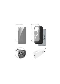 4smarts , Backcover »7in1 Value Set iPhone 15«, iPhone 15 , farblos , USB-C Netzladegerät mit 20 W für schnelles Aufladen Ihres Smartphones
