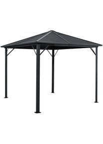 Konifera , Pavillon »Barbados«, BxT: 300x300 cm, Aluminiumgestell, ohne Seitenteile , grau