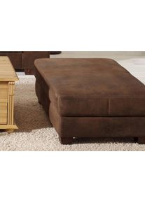 Home Affaire, Home Affaire Hocker &raquo;Falk&laquo; in 4 Bezugsqualit&auml;ten, gross, grau, Microfaser Antiklederoptik (100% Polyester);Microfaser PRIMABELLE (100% 