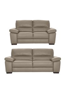 Calia italia Polstergarnitur »Gaia, hochwertige Garnitur aus 2-Sitzer und 3-Sitzer, edles Design«, (Set, 2 tlg.), Ledergarnitur, in zwei hochwertigen...