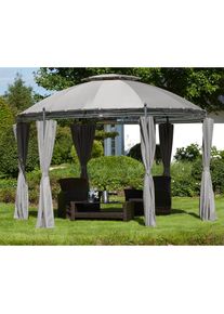 Pavillon »Tino«, (Set), BxT: 350 x 350 cm , grau , Konifera