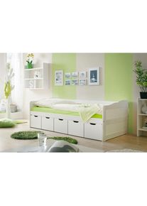 Funktionsbett »Maria« mit 5 Schubkästen, wahlweise mit Matratze , weiss , Ticaa