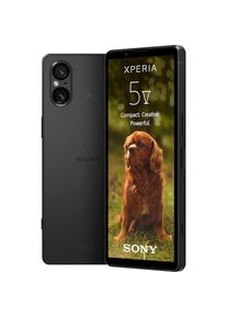 Sony , Smartphone »XPERIA 5V«, schwarz , schwarz , Das flache, schlanke Design mit seinem feinkörnigen Metallrahmen und der mattierten...