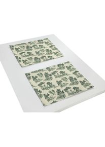 Platzset »Good Old Days«, (2 St.), GOTS organic,zertifiziert durch CERES 0242Made in Germany , grün , Adam