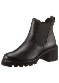 Paul Green , Chelseaboots, Winterstiefelette, Ankleboots, Blockabsatz, mit Profilsohle , schwarz , Elegante Stiefelette mit Stretcheinsatz, zum...