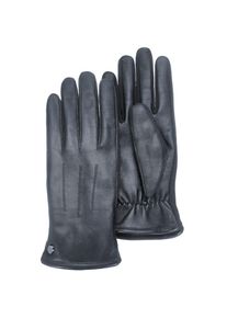 Pearlwood, Unisex, Pearlwood Lederhandschuhe &raquo;Liz&laquo; Original Pearlwood Edelstahlniete, schwarz, 7.5, Materialmix - Schafleder-elastischer Textileinsatz