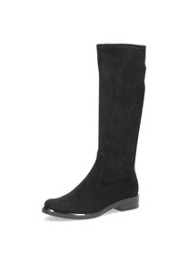 Caprice , Damen , Schlupfstiefel , Blockabsatz, Langschaftstiefel in klassischer Linie, XS Schaft , schwarz , Bequemer Schlupfstiefel mit XS-Schaft