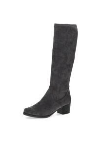 Caprice , Stiefel, Blockabsatz, Schlupfstiefel mit Stretch-XS-Schaft in schmaler Form , grau , Eleganter Schlupfstiefel in veganer Verarbeitung