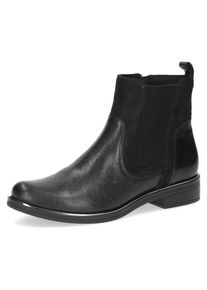 Caprice , Damen , Chelseaboots , Blockabsatz, Boots, Stiefelette mit praktischem Reissverschluss , schwarz , Klassische Stiefelette in bequemer Form