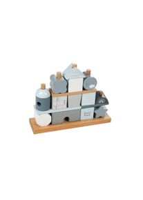 Steckspielzeug»LabelLabelHaus«Holzart:Buche , blau