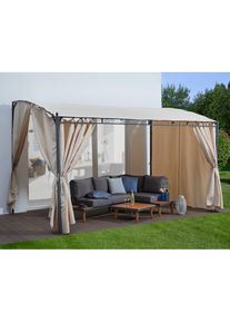 Anbaupavillon »Burano«, (Set), BxT : 300x250 cm oder 400x250 cm , beige , Konifera
