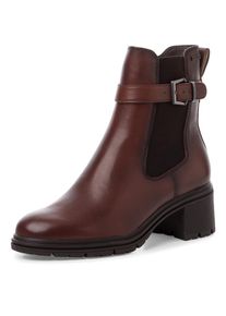 Tamaris , Damen , Chelseaboots , Blockabsatz, Stiefelette, Businessschuh, Gore Tex-Ausstattung , braun , Klassischer Chelseaboots mit verstellbarer...