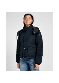 Lee , Damen , Steppjacke »Lee Steppjacke Hooded Short Puffer« , schwarz , Steppjacke
