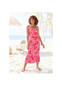 Lascana , Midikleid, mit Volant am Rocksaum , Midikleid mit bandeau
