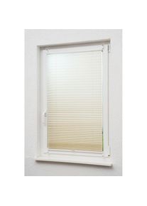 Plissee »One size Style Crush« Lichtschutz ohne Bohren verspannt mit Klemmträgern , beige , SUNLINES , Obermaterial: 75% Polyester, 20% Metall, 5%...