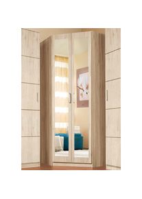 Eckkleiderschrank »Bilbao« mit 3 verschiedenen Fronten , braun , Priess