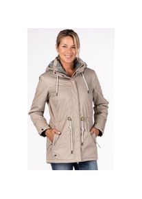 LPO , Parka »PAISLEY II NEW WOMEN« leicht wattierter Parka mit abnehmbarer Kapuze , grau , Sportlich eleganter Damenparka PAISLEY