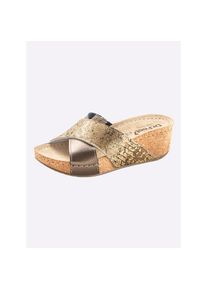 Hausschuh , grau , aus Rindleder