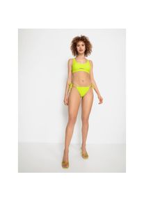 Lscn By Lascana, Unisex, LSCN by LASCANA Bustier-Bikini-Top &raquo;Gina&laquo; mit Cut-Out vorne, lime, 40, Cup C/D, Trendige Unifarbe