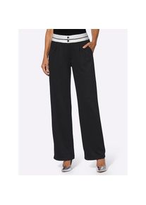 Classic Basics, Unisex, Bundfaltenhose, schwarz, 50, Normalgr&ouml;ssen, modisch weite Form