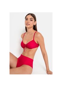 LSCN by LASCANA , Bügel-Bikini-Top »Gina« in trendigen Farben , lila , Modische Raffung am Dekolleté in Unifarben