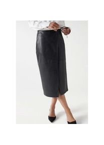 Salsa , Wickelrock »Röcke Faux Leather Skirt« , schwarz , Regular Fit