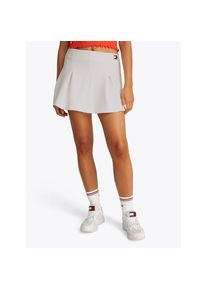 Tommy Jeans, Unisex, Minirock &raquo;TJW PIQUE BADGE F&F SKIRT EXT&laquo; mit Logo-Badge, Pique-Qualit&auml;t, Fit & Flare, ecru, XL (42), Minirock von Tommy Jeans
