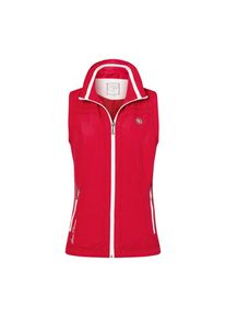 DEPROC Active , Damen , Funktionsweste »CATALA WOMAN«, mit Kontrastdetails , rot , Softshellweste mit Stehkragen