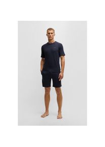 BOSS , Herren,Damen , Shorty »Bamboo Short Set« , blau , Kurzer Schlafanzug von BOSS Menswear