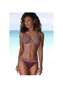 Lascana, Unisex, Lascana B&uuml;gel-Bikini-Top &raquo;Holly&laquo; mit Animalprint, bordeaux bedruckt, 36, Cup C, Modischer Print