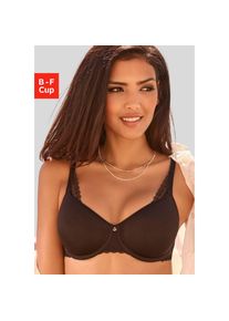 Lascana, Lascana Minimizer-BH mit Spacer-Schalen und B&uuml;gel, Basic Dessous, schwarz, 95, Cup F, Minimizer-BH