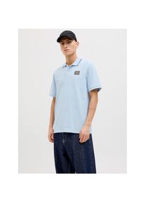 Jack & Jones Jack & Jones , Poloshirt »JJHUDSON POLO SS« , blau , Poloshirt mit Kurzarm: ideal für sportliche und modische Outfits