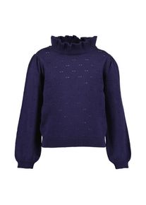 Blue Seven , Strickpullover »Pullover mit Rüschenkragen«, (1 tlg.) , blau , Eleganter Pullover mit Rüschen für Mädchen
