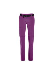 Maier Sports , Damen , Funktionshose »Inara slim zip« Damen Wanderhose, zipp-off Outdoor-Hose, 4 Taschen, Slim Fit , lila , Dank praktischer...