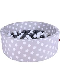 Bällebad »Soft, Grey White Stars«, mit 300 Bällen Grey/creme; Made in Europe , weiss , KNORRTOYS