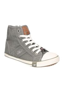 Mustang Shoes , Sneaker, High Top-Sneaker, Schnürschuh mit Label in der Laufsohle , grün , Sneaker in sportlicher Optik