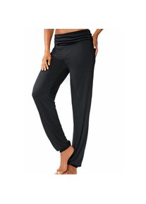 Buffalo, Unisex, Haremshose mit gerafftem Umschlagbund, schwarz, 32/34, N-Gr, Mit komfortablem gerafftem Umschlagbund