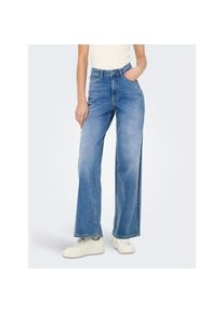 Jacqueline de Yong Jdy, Unisex, JDY High-waist-Jeans &raquo;JDYFELINA-FINA HW WIDE MED BLUE DNM NOOS&laquo;, medium blau denim, XL (42), L&auml;nge 30, Jeans von JDY