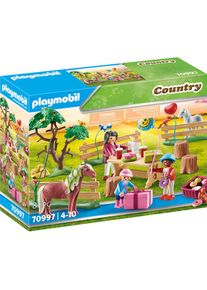Playmobil , Konstruktions-Spielset »Kindergeburtstag auf dem Ponyhof (70997), Country«, (81 St.), Made in Europe , bunt