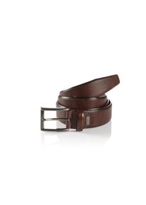 MONTI, Herren, MONTI Lederg&uuml;rtel &raquo;DUBLIN&laquo; mit Lochstruktur, braun, 120, Herrenlederg&uuml;rtel von MONTI