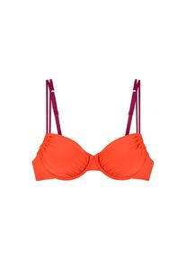 s.Oliver , Bügel-Bikini-Top »Yella«, mit kontrastfarbenen Details , orange , Kontrastfarbene Details