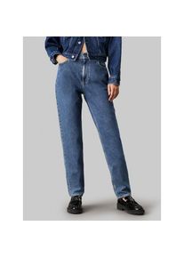 Calvin Klein Jeans, Unisex, Mom-Jeans &raquo;MOM JEAN&laquo; im 5-Pocket-Style, denim medium, 29, L&auml;nge 30, Mom-Jeans mit geradem Schnitt, schmaler werdend zum 