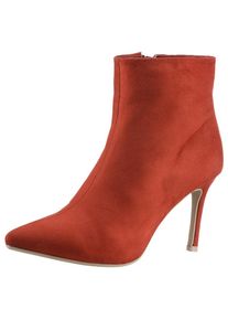 Aniston SHOES , Stiefelette, Ankleboots in spitzer Form - NEUE KOLLEKTION , orange , Spitze Stiefelette aus der neuen Schuhkollektion von Aniston